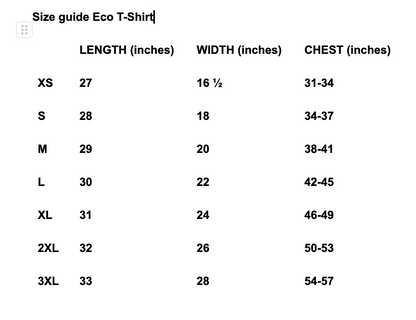 close up image of a size guide