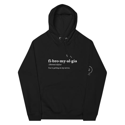 Fibromyalgia Unisex Black Eco-friendly Hoodie