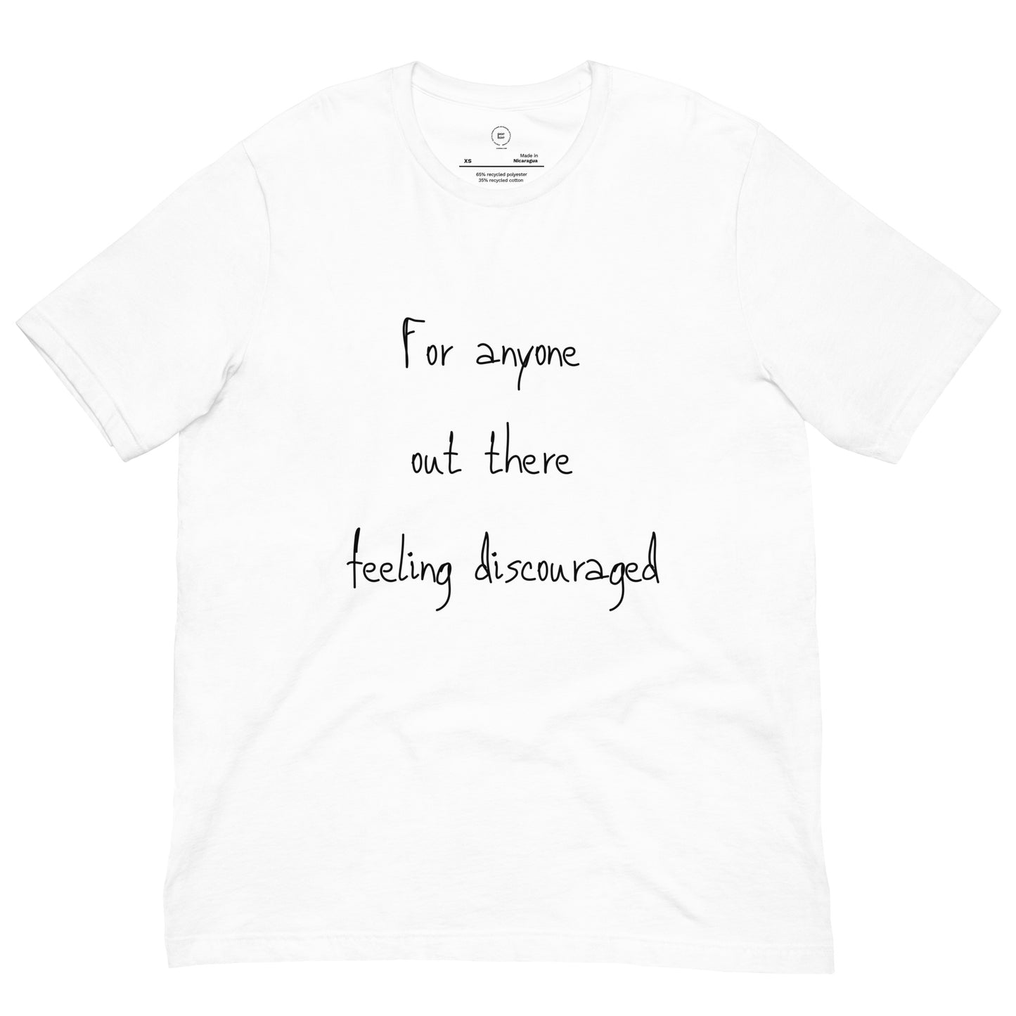 For Your Encouragement Unisex White Eco-friendly T-shirt