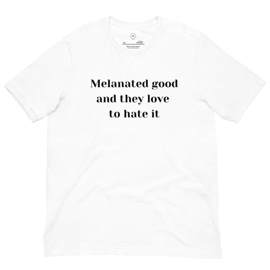 Melanated And They Hate It Unisex Eco-friendly T-shirt